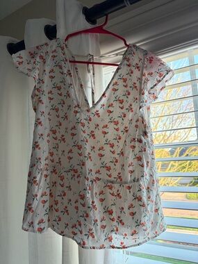 Abercrombie & Fitch peach blouse
